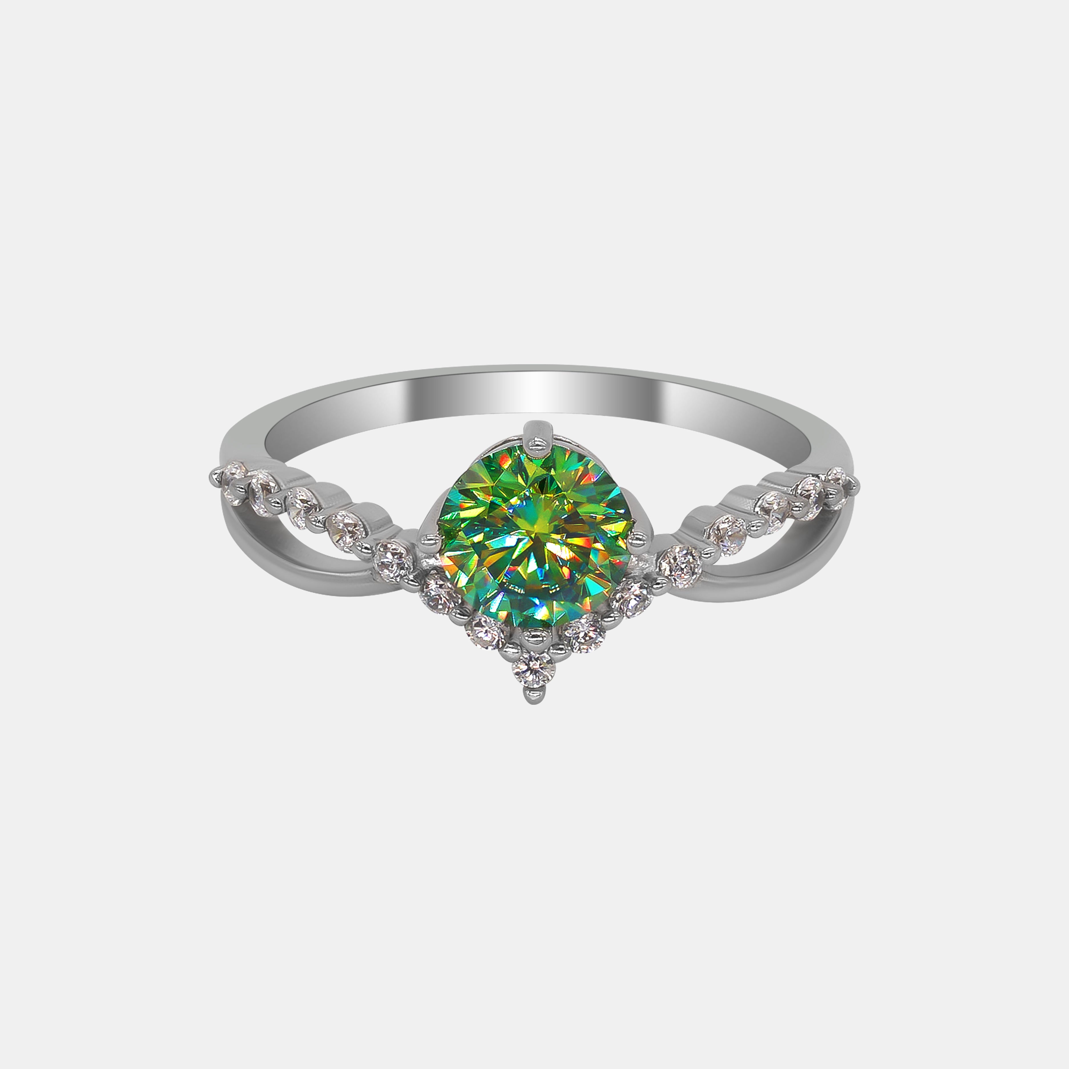 【#269】925 Sterling Silver Moissanite Rings
