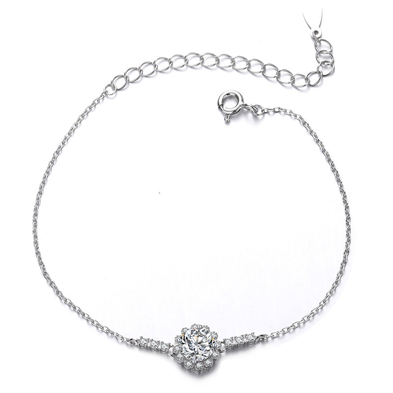 【#255】925 Sterling Silver Moissanite Bracelet