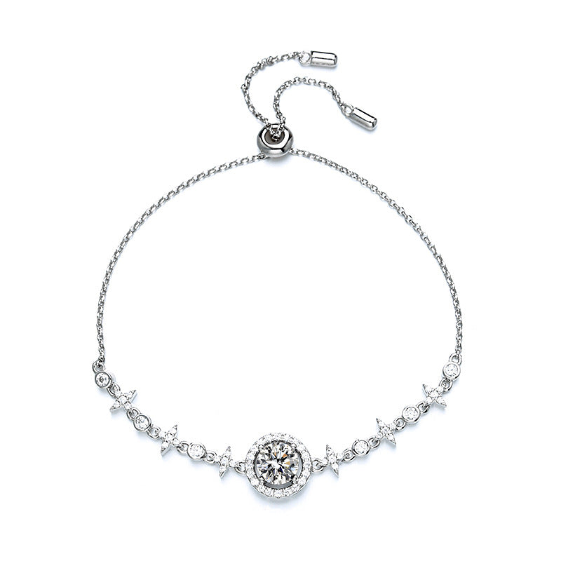 【#256】925 Sterling Silver Moissanite Bracelet