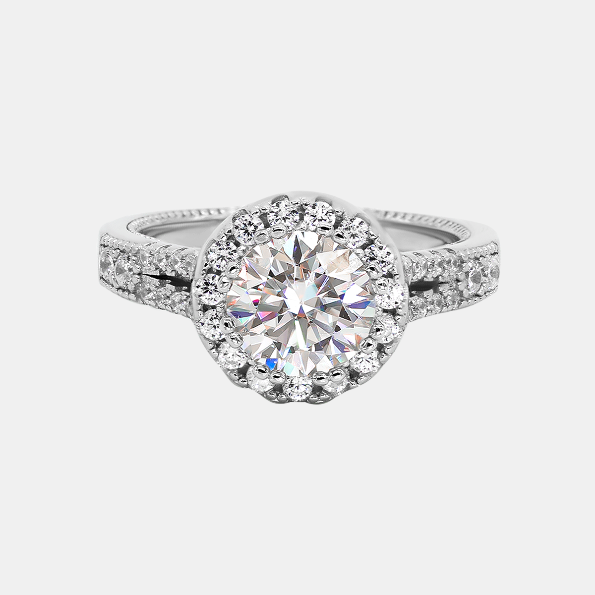 【#222】2CT 925 Sterling Silver Moissanite Rings