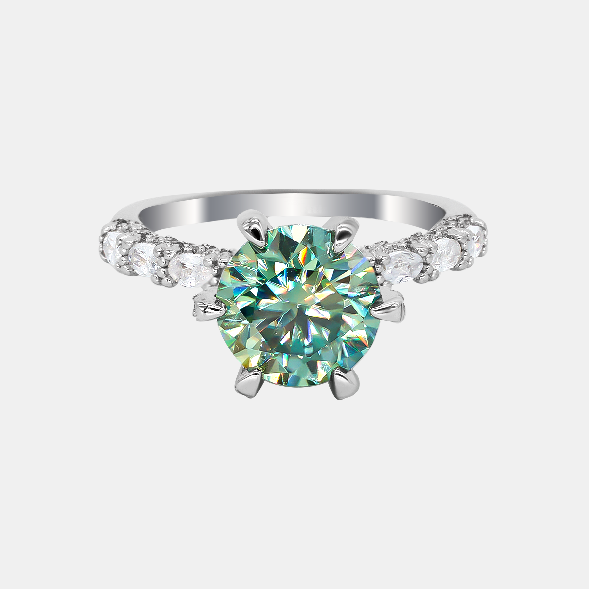 【#223】925 Sterling Silver Moissanite Rings